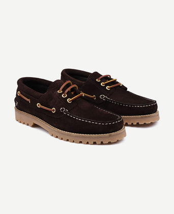 Bootschoenen suede bruin