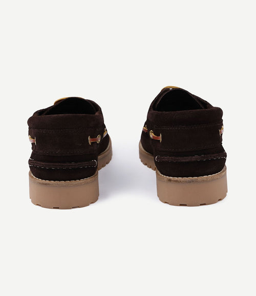 Bootschoenen suede bruin