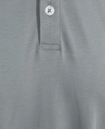 Boris liquid poloshirt cement groen