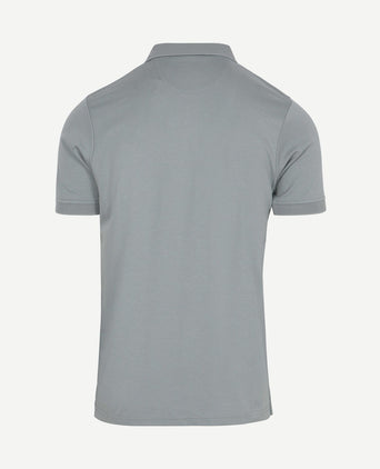 Boris liquid poloshirt cement groen