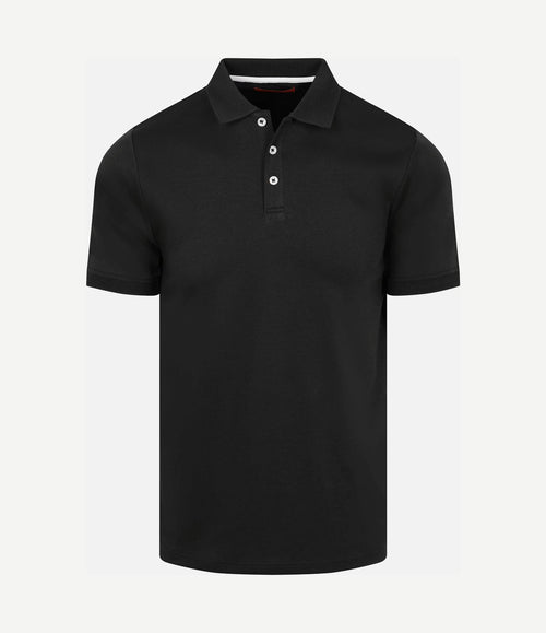 Boris liquid poloshirt zwart