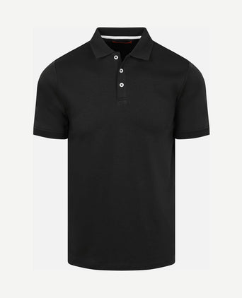 Boris liquid poloshirt zwart