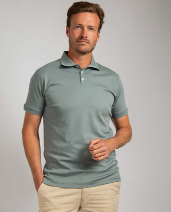 Suitable boris poloshirt groen | Slim-fit