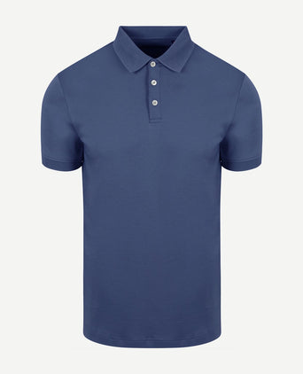 Suitable boris poloshirt indigo | Slim-fit