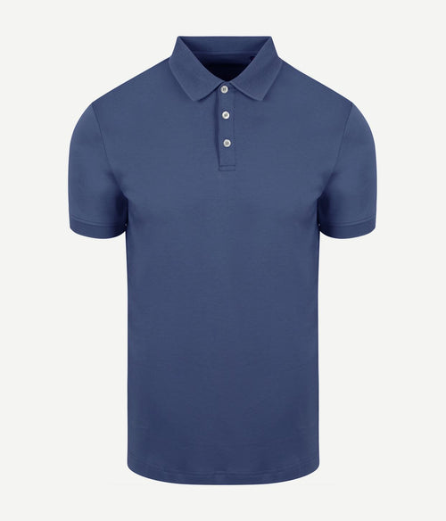 Suitable boris poloshirt indigo | Slim-fit