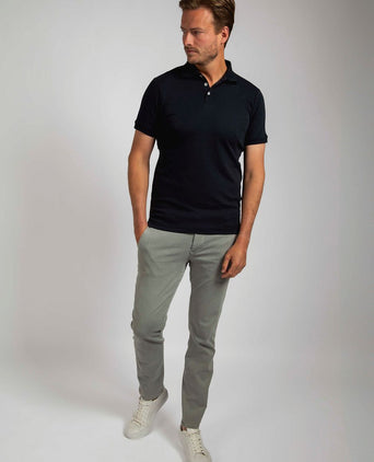 Suitable boris poloshirt donkerblauw | Slim-fit