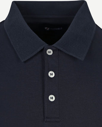 Suitable boris poloshirt donkerblauw | Slim-fit