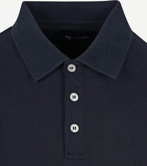 Suitable boris poloshirt donkerblauw | Slim-fit