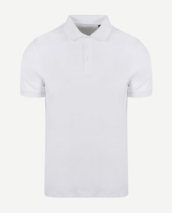 Suitable boris poloshirt wit | Slim-fit