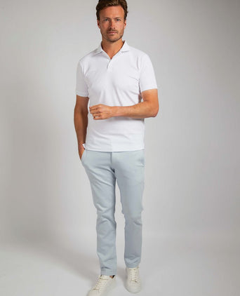 Suitable boris poloshirt wit | Slim-fit