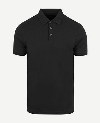 Suitable boris poloshirt zwart | Slim-fit