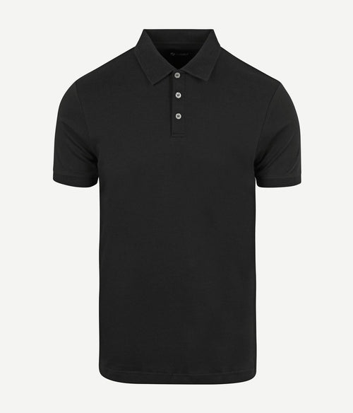 Suitable boris poloshirt zwart | Slim-fit