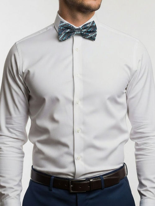 Suitable bowtie squared turquoise