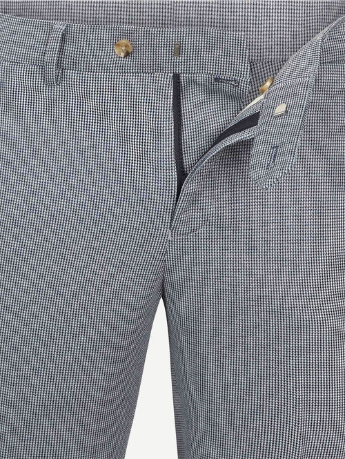 Das pantalon houndstooth donkerblauw