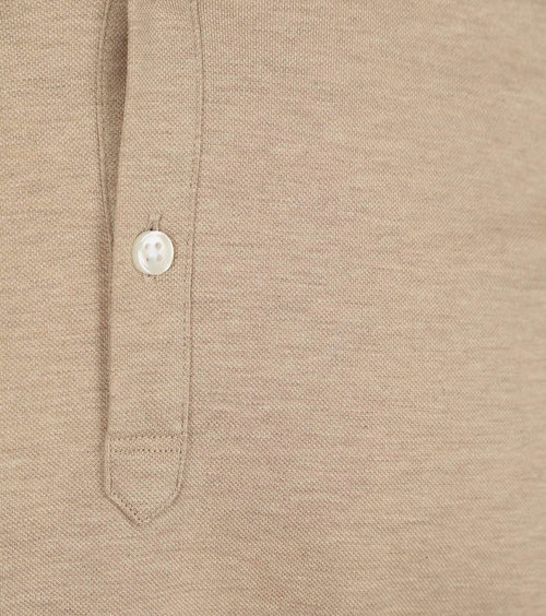 Suitable camicia poloshirt beige | Slim-fit