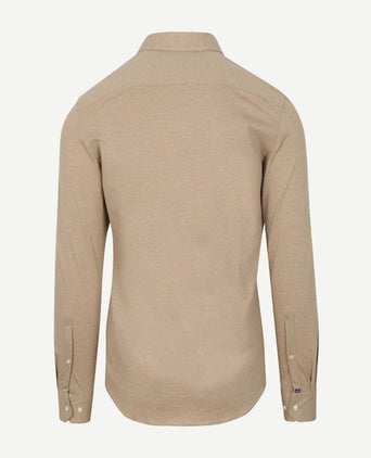 Suitable camicia poloshirt beige | Slim-fit