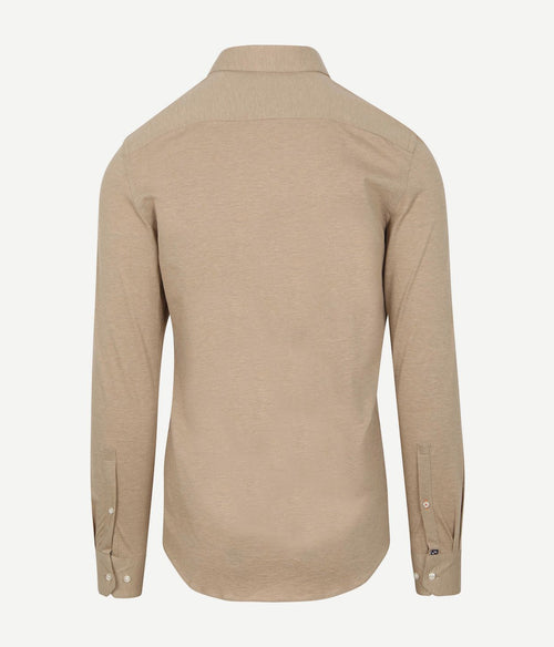 Suitable camicia poloshirt beige | Slim-fit