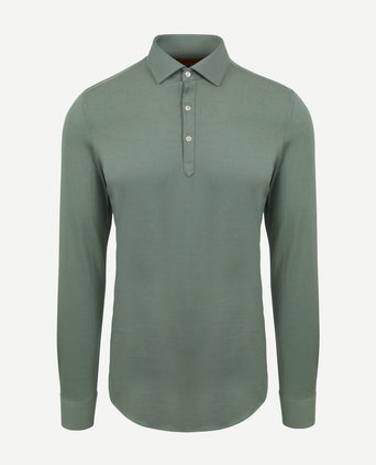 Suitable camicia poloshirt groen | Slim-fit