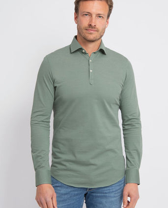 Suitable camicia poloshirt groen | Slim-fit