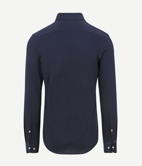 Suitable camicia poloshirt donkerblauw | Slim-fit
