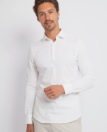 Suitable camicia poloshirt wit | Slim-fit
