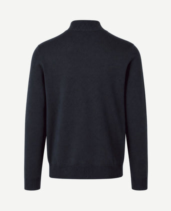 Canes pullover mocker donkerblauw