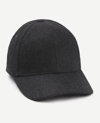 Cap wool blend antraciet