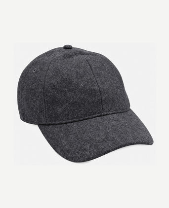 Cap wool blend antraciet