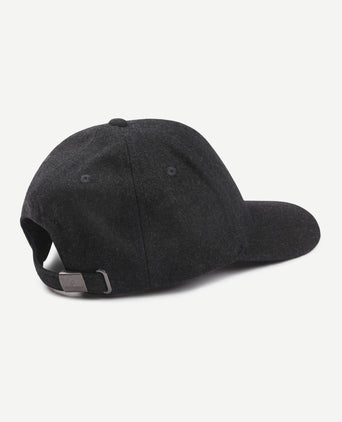 Cap wool blend antraciet