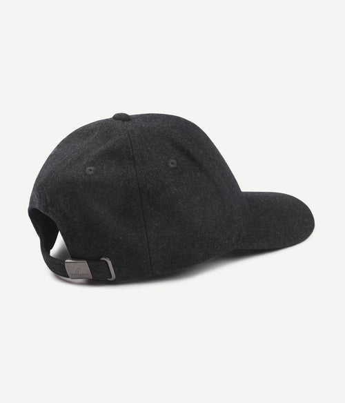 Cap wool blend antraciet