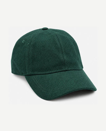 Cap wool blend groen