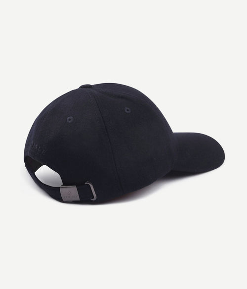 Cap wool blend donkerblauw