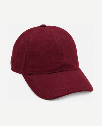 Cap wool blend rood