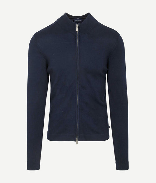 Suitable cardigan cadir donkerblauw | Slim-fit