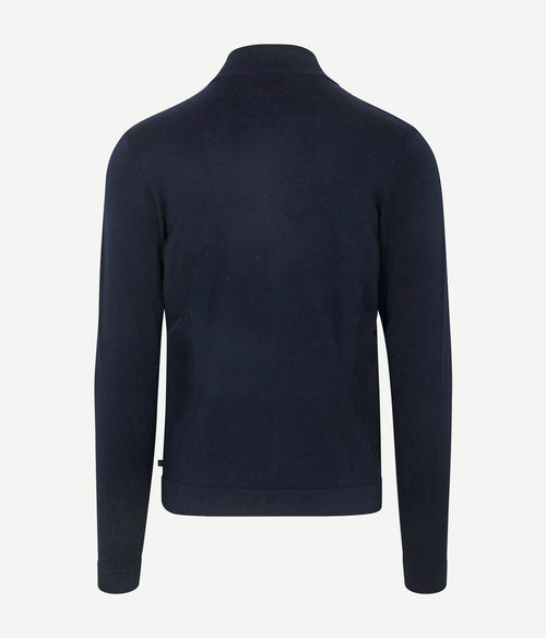 Suitable cardigan cadir donkerblauw | Slim-fit