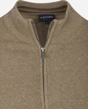 Suitable cardigan cadir sand | Slim-fit