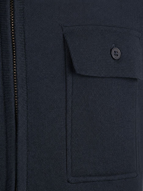 Cardigan canes donkerblauw
