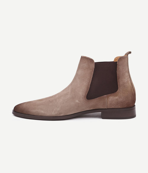 Suitable chelsea boot suede beige