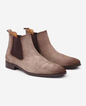 Suitable chelsea boot suede beige