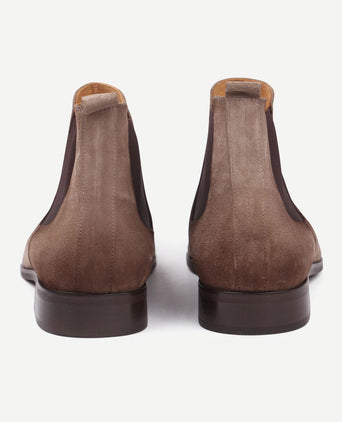 Suitable chelsea boot suede beige