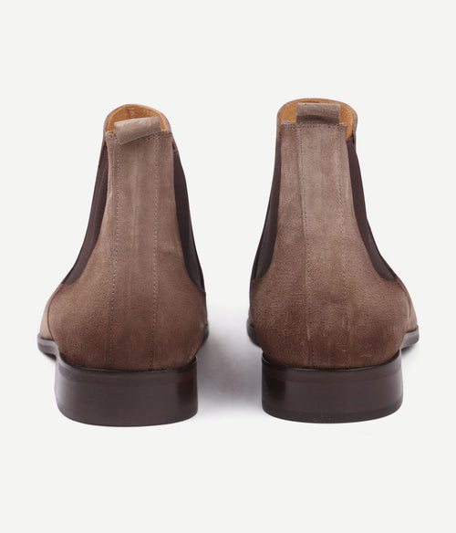 Suitable chelsea boot suede beige