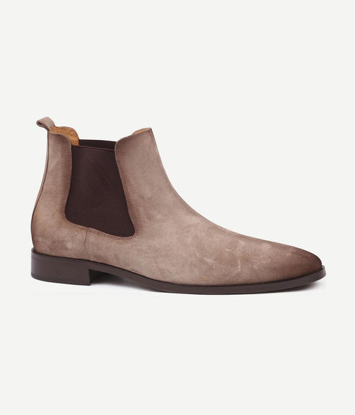 Suitable chelsea boot suede beige