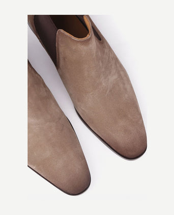 Suitable chelsea boot suede beige