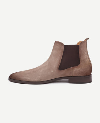 Chelsea boot suede beige