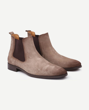 Chelsea boot suede beige