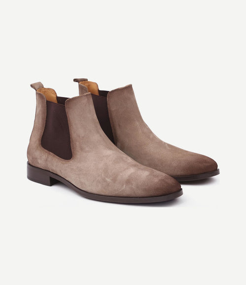 Chelsea boot suede beige