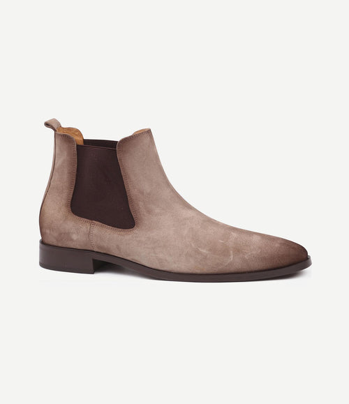 Chelsea boot suede beige