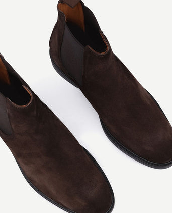 Chelsea boot suede bruin