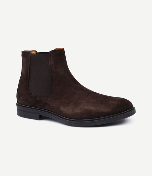 Chelsea boot suede bruin