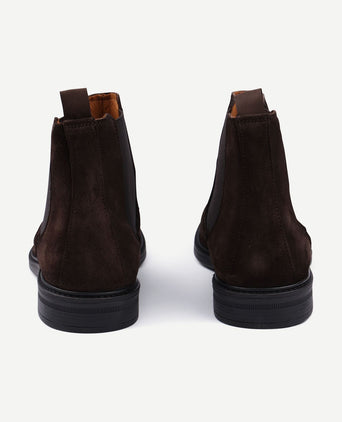 Chelsea boot suede bruin